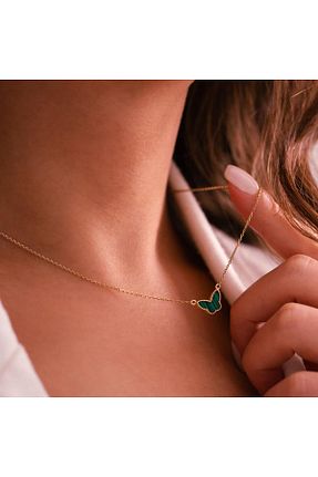 گردنبند طلا طلائی زنانه 14 عیار hakan mücevherat - کد 891409774