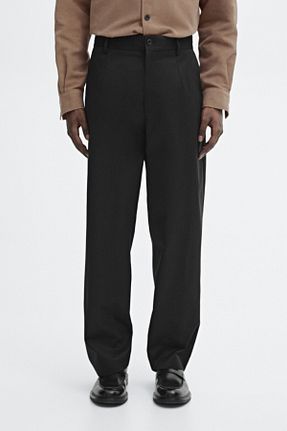 شلوار مشکی مردانه کتان Massimo Dutti - کد 890453495