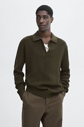 رویه سبز مردانه پنبه ای Massimo Dutti - کد 891416088