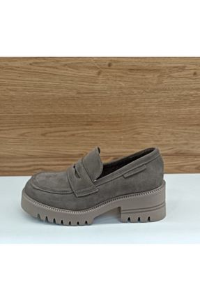 کفش کژوال بژ زنانه چرم خالص Mammamia - کد 890456580