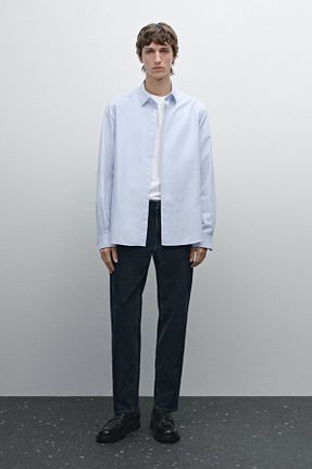 پیراهن آبی مردانه رگولار Massimo Dutti - کد 890453391