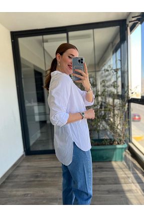 پیراهن سفید زنانه رگولار TubaEKEN - کد 890457874