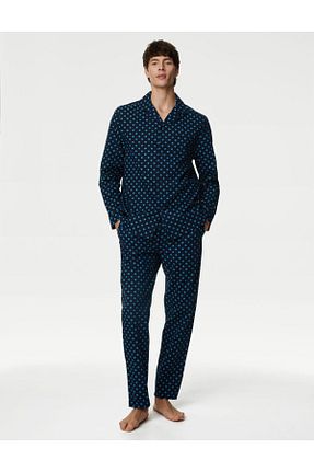 بالاتنه راحتی سرمه ای مردانه پنبه ای Marks & Spencer - کد 786962457
