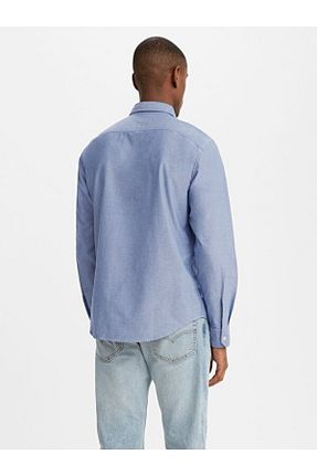 پیراهن آبی مردانه رگولار Levi