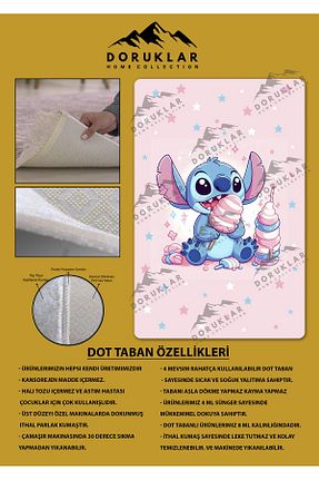 فرش بچه گانه رنگی پلی استر Doruklar Home Collection - کد 890479226