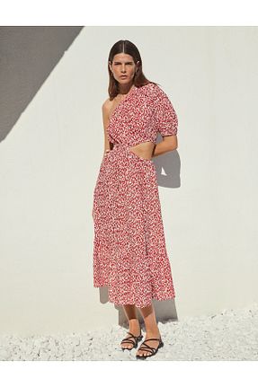 لباس ساحلی قرمز زنانه پلی استر Marks & Spencer - کد 838710565