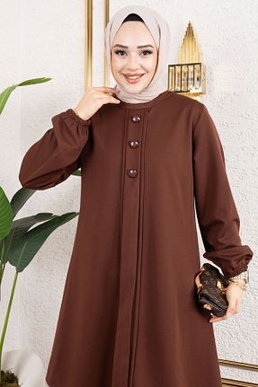 ست بالاتنه و پائین تنه قهوه ای زنانه بافت modapinhan - کد 891439366