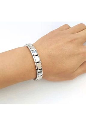 دستبند استیل (فولاد) طوسی زنانه استیل (فولاد) ETERNAL - کد 890126276