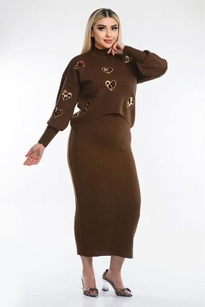 لباس قهوه ای زنانه تریکو NEWCO - کد 890489730