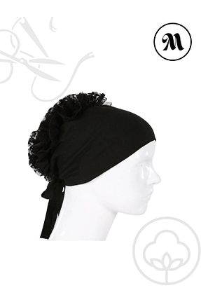 روسری مشکی ساده Merwiss - کد 891509259