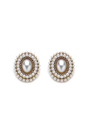 گوشواره جواهر طلائی روکش طلا Mon Reve - کد 470231512