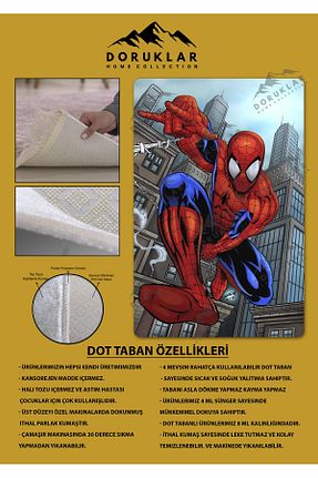 فرش بچه گانه رنگی پلی استر Doruklar Home Collection - کد 890508377