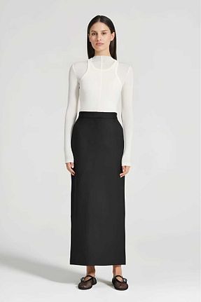 دامن مشکی زنانه پارچه CNG MODA - کد 890507133