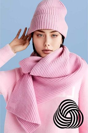 ست شال گردن و کلاه پشمی صورتی زنانه پشمی Uniquetrenders - کد 890503780