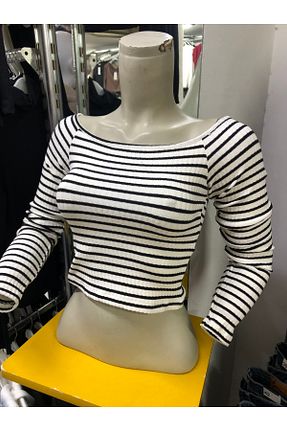 بلوز سفید زنانه یقه دوچرخه BUSEM - کد 890529051