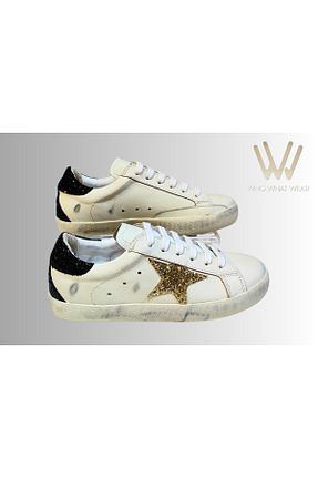 کفش اسنیکر سفید زنانه چرم اصل Who What Wear - کد 890536009