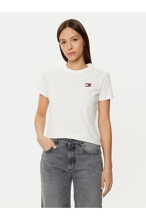 تیشرت نباتی زنانه رگولار Tommy Hilfiger - کد 884201646