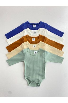 بادی و سرهمی نوزادی رنگی بچه گانه پنبه ای Trio Bebe - کد 747751042