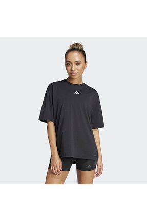 تیشرت اسپرت مشکی زنانه اورسایز adidas - کد 894534650