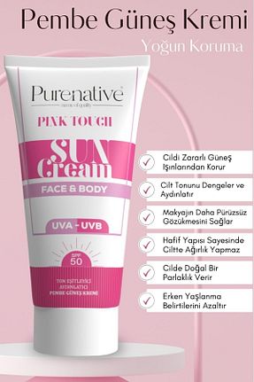 کرم ضد آفتاب صورت SPF 50 + PURENATIVE - کد 765731936