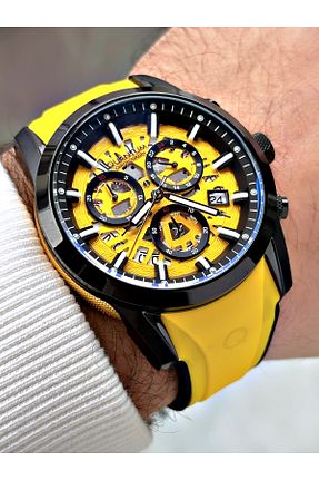 ساعت مچی زرد مردانه 41-45 میلی متر Quantum - کد 767678938