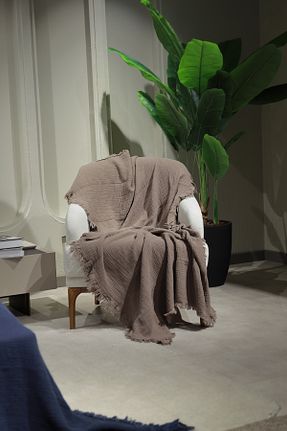 کاور مبل قهوه ای پنبه OTEKS HOME COLLECTİON - کد 795264912