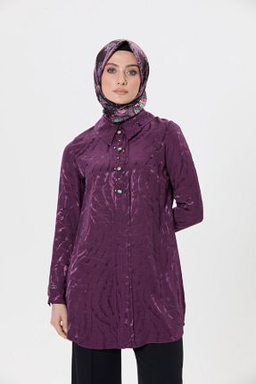 تونیک حجاب بنفش زنانه بافتنی Setrms - کد 891649853