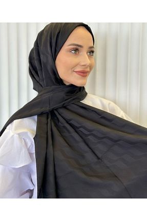 شال مشکی زنانه ابریشم Pull Scarfs - کد 890617179