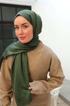 شال خاکی زنانه ویسکون Silk Home - کد 890622747