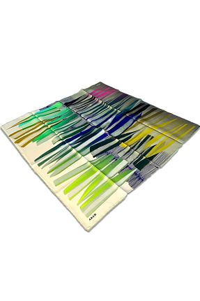 روسری رنگی 90 x 90 Aker - کد 817349330