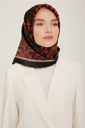 روسری سبز کرپ ساتن ابریشم Armine - کد 679709901