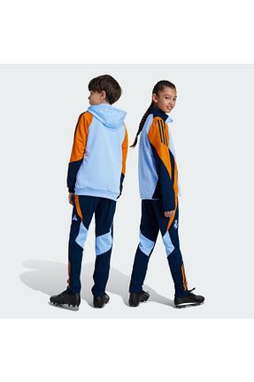پائین تنه گرمکن اسپرت سرمه ای بچه گانه پاچه زیپ دار adidas - کد 891697002