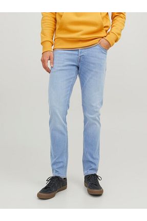 شلوار آبی مردانه الیاف Jack & Jones - کد 789219792