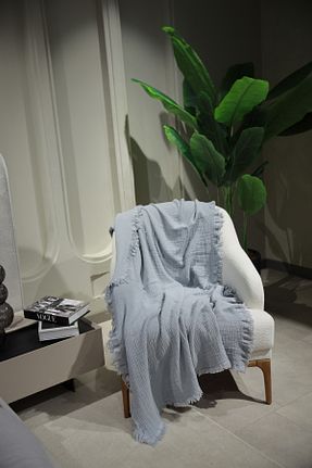 کاور مبل طوسی پنبه OTEKS HOME COLLECTİON - کد 793904434