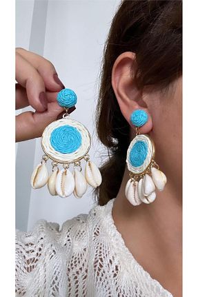 گوشواره جواهر آبی Pelin Aksesuar - کد 833285726