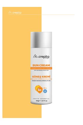 کرم ضد آفتاب صورت SPF 50 + Mcrepito - کد 871880083