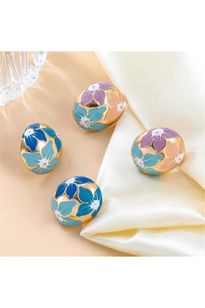 گوشواره جواهر زرشکی میخ Pelin Aksesuar - کد 767185180