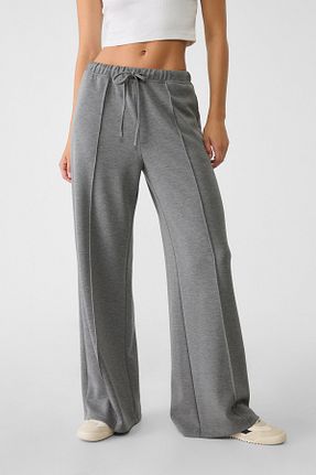 شلوار طوسی زنانه الاستین Stradivarius - کد 853815540
