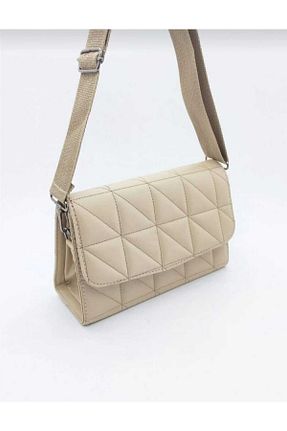 کیف دوشی بژ زنانه چرم مصنوعی MAC&MOS - کد 134559277