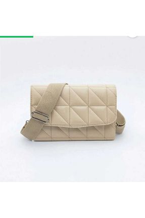 کیف دوشی بژ زنانه چرم مصنوعی MAC&MOS - کد 134559277