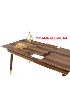 ست میز آشپزخانه بژ MDF Sweet Home Masa Sandalye - کد 366983861