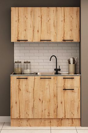 کابینت های آماده آشپزخانه قهوه ای Suntalam Fly Mobilya - کد 686859611