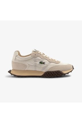 کفش اسنیکر بژ مردانه بند دار Lacoste - کد 831224200