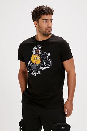 تیشرت مشکی مردانه Fitted Bad Bear - کد 817882689
