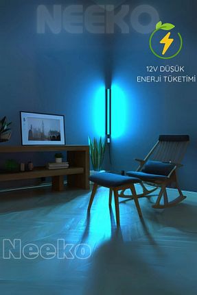 چراغ دیواری مشکی آلومینیوم neeko - کد 239462599