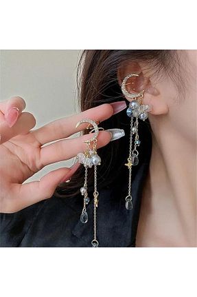 گوشواره جواهر طلائی Pelin Aksesuar - کد 833297566