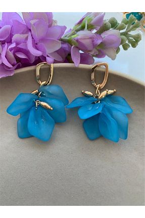 گوشواره جواهر آبی اکریلیک Pelin Aksesuar - کد 327723515
