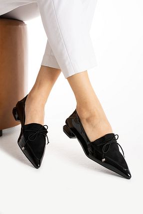 بابت مشکی زنانه چرم مصنوعی Güllü Shoes - کد 890651334