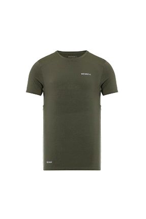 تیشرت خاکی مردانه یقه دوچرخه Merrell - کد 305958679