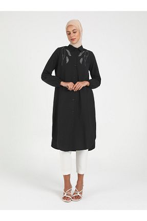 تونیک حجاب مشکی زنانه بافتنی Por La Cara - کد 839639615